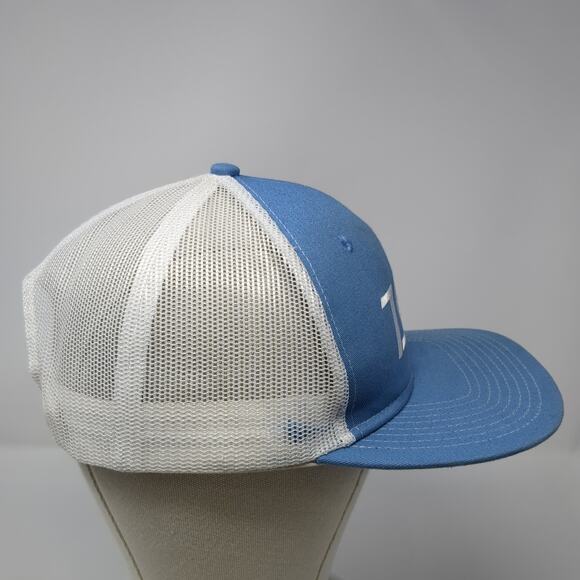 ZOA Snapback Mesh Back Trucker Hat Blue One Size Embroidered Colorblock - Picture 5 of 10